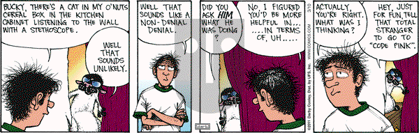 Get Fuzzy on Thursday March 10, 2011 Comic Strip