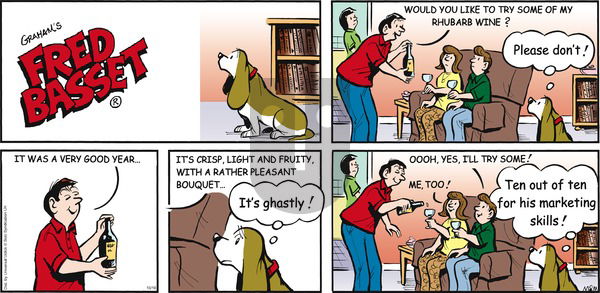 Fred Basset on Sunday October 18, 2015 Comic Strip