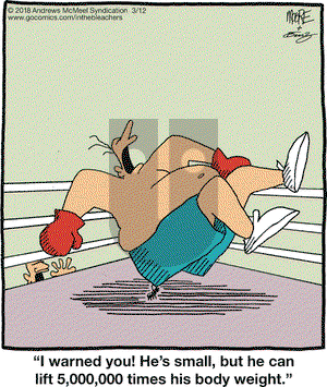 In the Bleachers on Monday March 12, 2018 Comic Strip