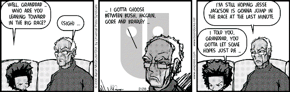 The Boondocks on Monday October 1, 2007 Comic Strip