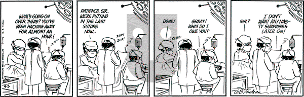 Doonesbury on Friday September 3, 1976 Comic Strip