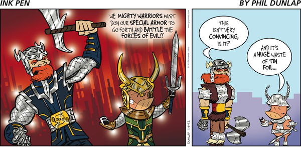 Ink Pen on Sunday January 8, 2012 Comic Strip