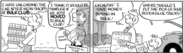 Drabble on Friday January 3, 2003 Comic Strip