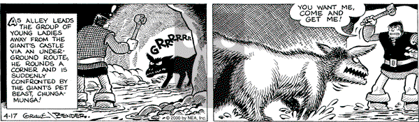 Alley Oop on Thursday April 20, 2000 Comic Strip