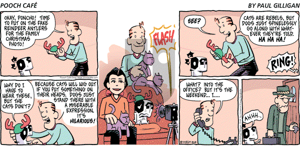 Pooch Cafe on Sunday December 13, 2009 Comic Strip
