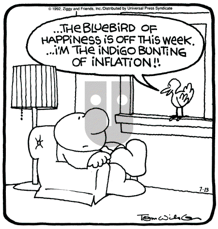 Ziggy - Monday July 13, 1992 Comic Strip