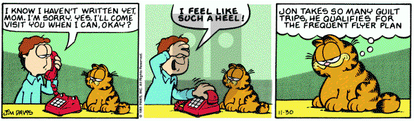 Garfield on Saturday November 30, 1985 Comic Strip