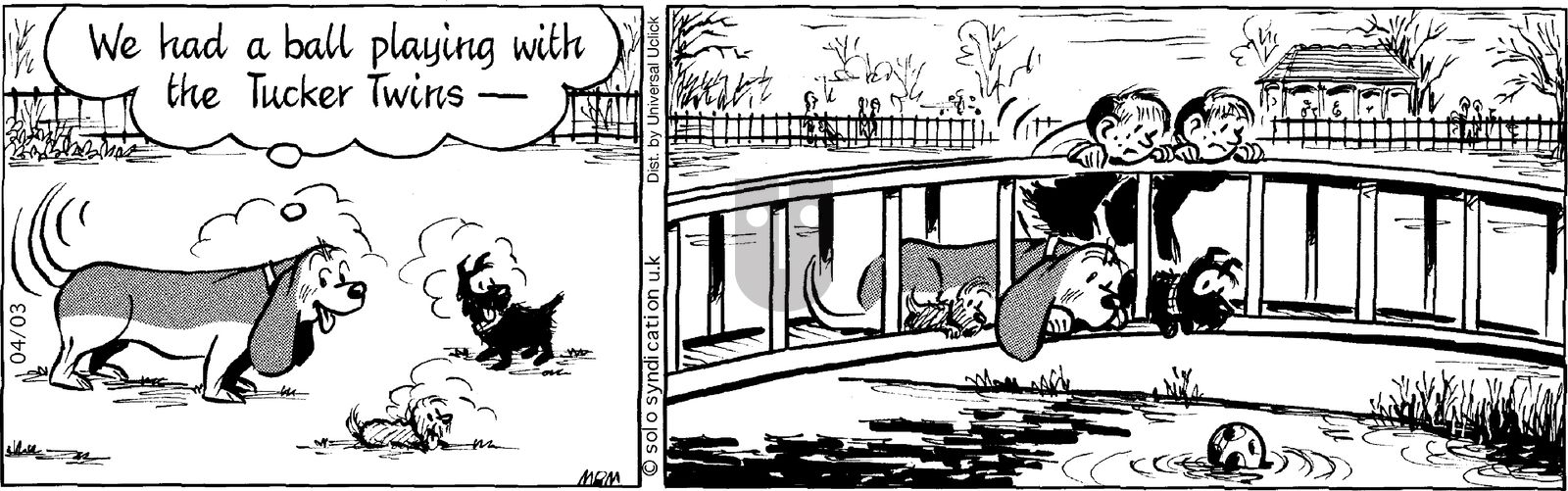 Fred Basset on Thursday April 3, 2014 Comic Strip