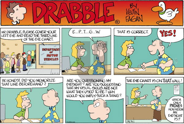 Drabble on Sunday February 17, 2013 Comic Strip