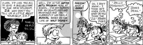 Heart of the City on Monday November 15, 1999 Comic Strip