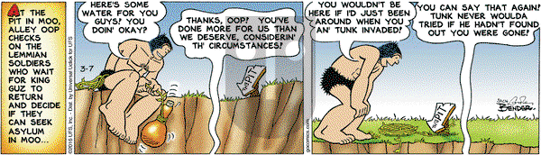 Alley Oop on Monday March 7, 2016 Comic Strip