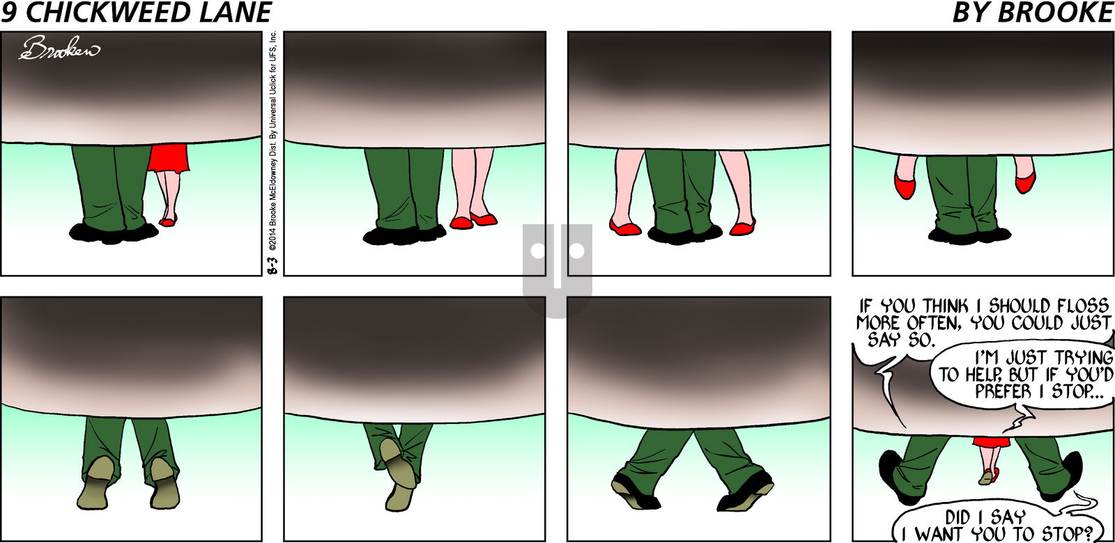 9 Chickweed Lane on Sunday August 3, 2014 Comic Strip