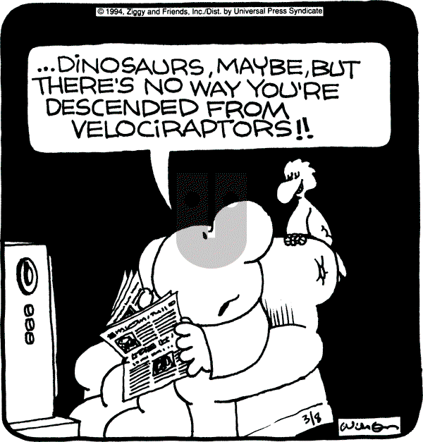 Ziggy - Tuesday March 8, 1994 Comic Strip