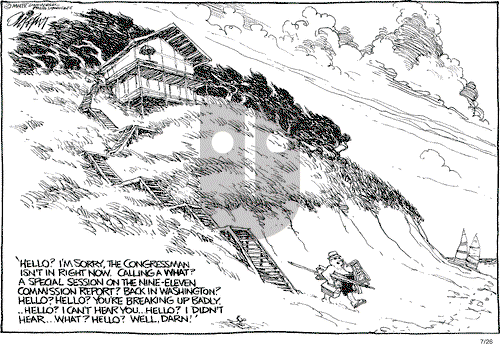Pat Oliphant on Monday July 26, 2004 Comic Strip