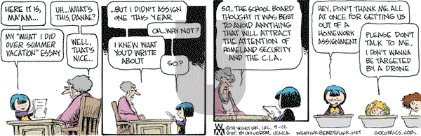 Non Sequitur on Friday September 12, 2014 Comic Strip