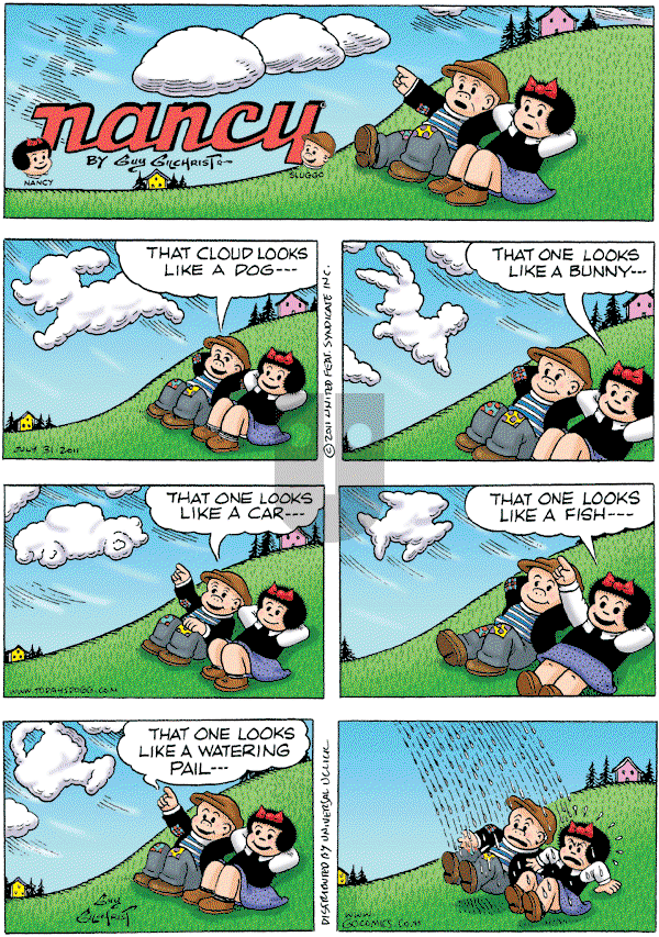Nancy on Sunday July 31, 2011 Comic Strip