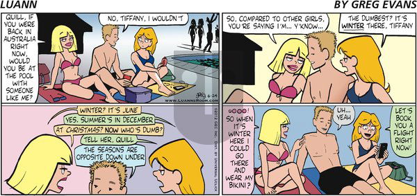 Luann - Sunday June 24, 2012 Comic Strip
