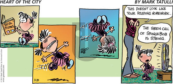 Heart of the City - Sunday November 20, 2011 Comic Strip