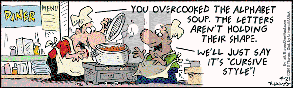 Frank and Ernest on Thursday April 21, 2016 Comic Strip