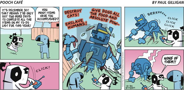 Pooch Cafe on Sunday December 30, 2018 Comic Strip
