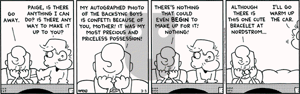 FoxTrot on Monday March 3, 2003 Comic Strip