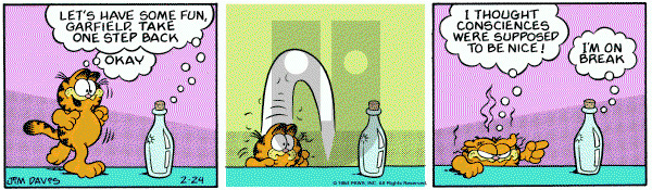 Garfield on Friday February 24, 1984 Comic Strip