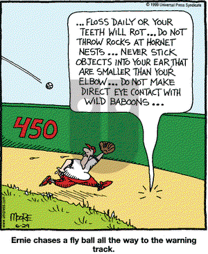 In the Bleachers on Tuesday June 29, 1999 Comic Strip