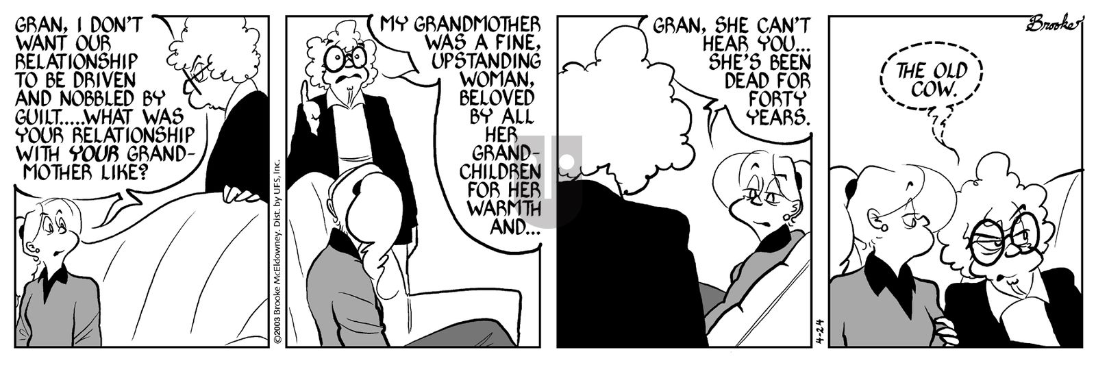 9 Chickweed Lane - Thursday April 24, 2003 Comic Strip