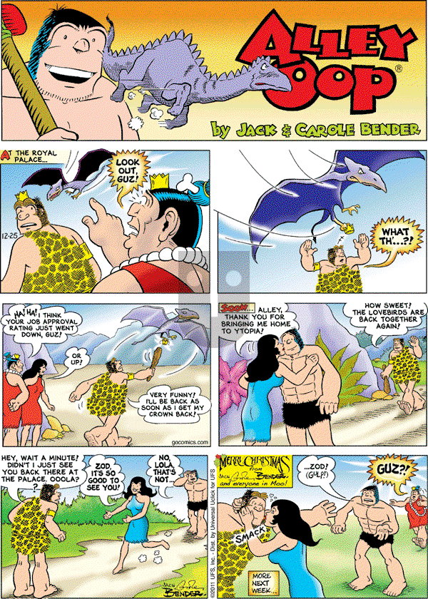 Alley Oop on Sunday December 25, 2011 Comic Strip