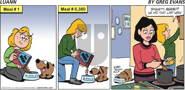 Luann on Sunday February 18, 2018 Comic Strip