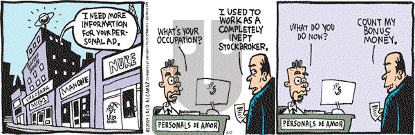 La Cucaracha on Thursday April 2, 2009 Comic Strip