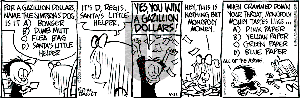 Adam@Home on Saturday April 22, 2000 Comic Strip