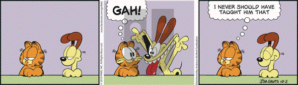 Garfield on Wednesday October 2, 2019 Comic Strip