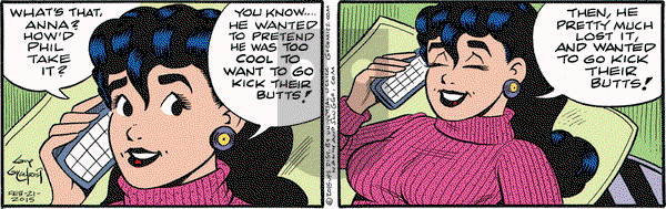 Nancy on Saturday February 21, 2015 Comic Strip
