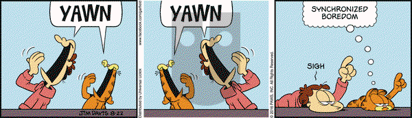 Garfield on Monday August 22, 2016 Comic Strip