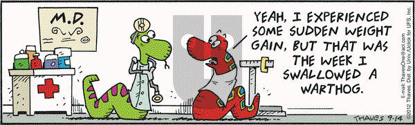 Frank and Ernest on Friday September 14, 2012 Comic Strip