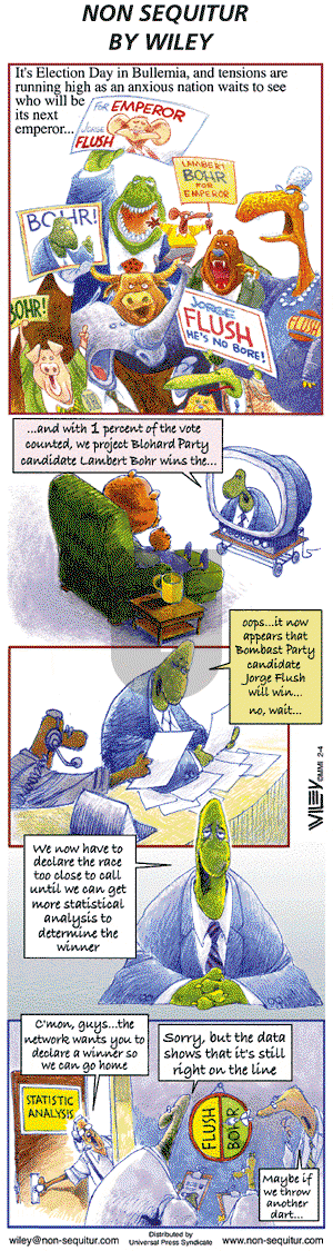 Non Sequitur on Sunday February 4, 2001 Comic Strip