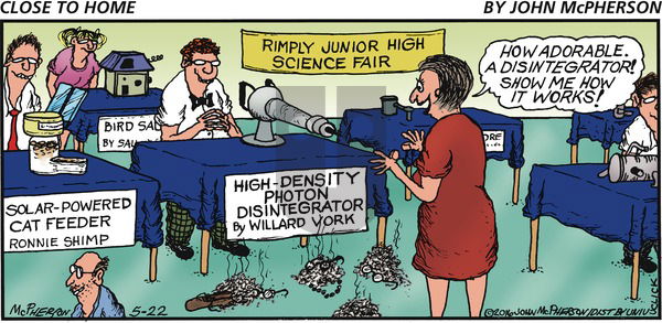 Close to Home on Sunday May 22, 2016 Comic Strip