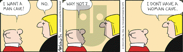 The Born Loser on Friday March 14, 2014 Comic Strip