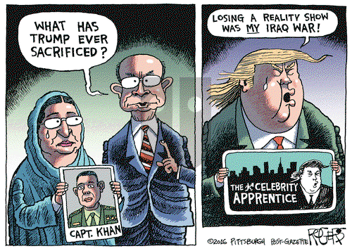 Rob Rogers on Wednesday August 3, 2016 Comic Strip