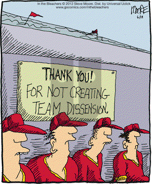 In the Bleachers on Monday June 18, 2012 Comic Strip