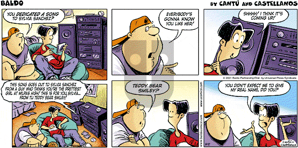 Baldo - Sunday August 12, 2001 Comic Strip