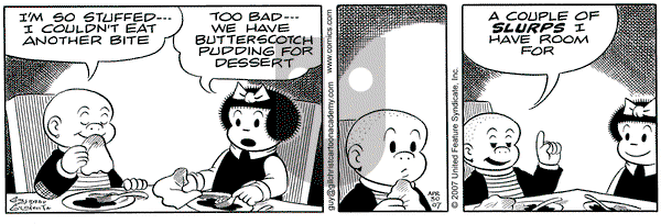 Nancy on Monday April 30, 2007 Comic Strip