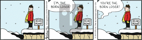 The Born Loser on Saturday December 12, 2015 Comic Strip