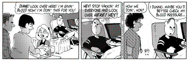 Luann on Wednesday April 9, 1997 Comic Strip