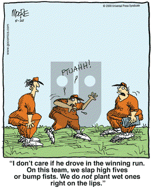 In the Bleachers on Monday May 25, 2009 Comic Strip