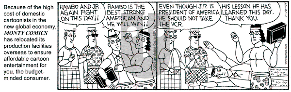 Monty on Saturday January 10, 2004 Comic Strip
