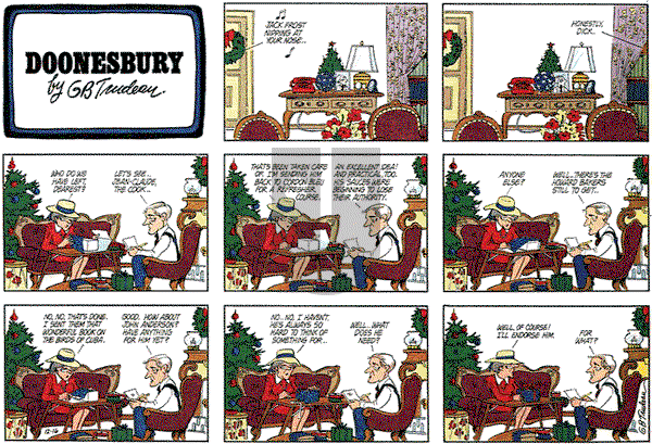 Doonesbury on Sunday December 16, 1979 Comic Strip