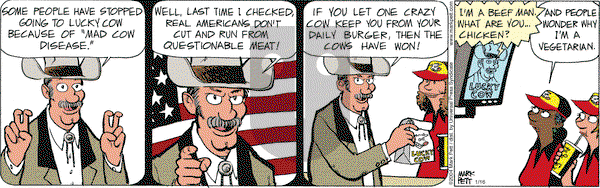 Lucky Cow - Friday January 16, 2004 Comic Strip
