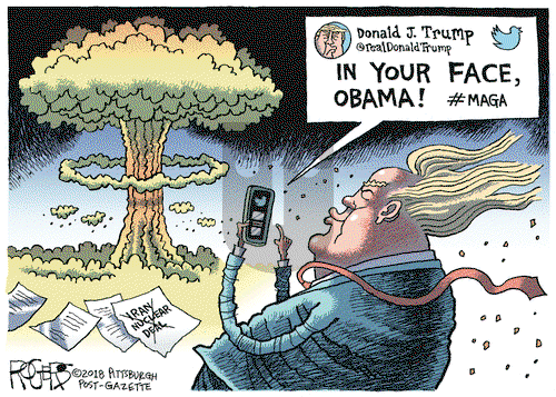 Rob Rogers on Thursday May 10, 2018 Comic Strip